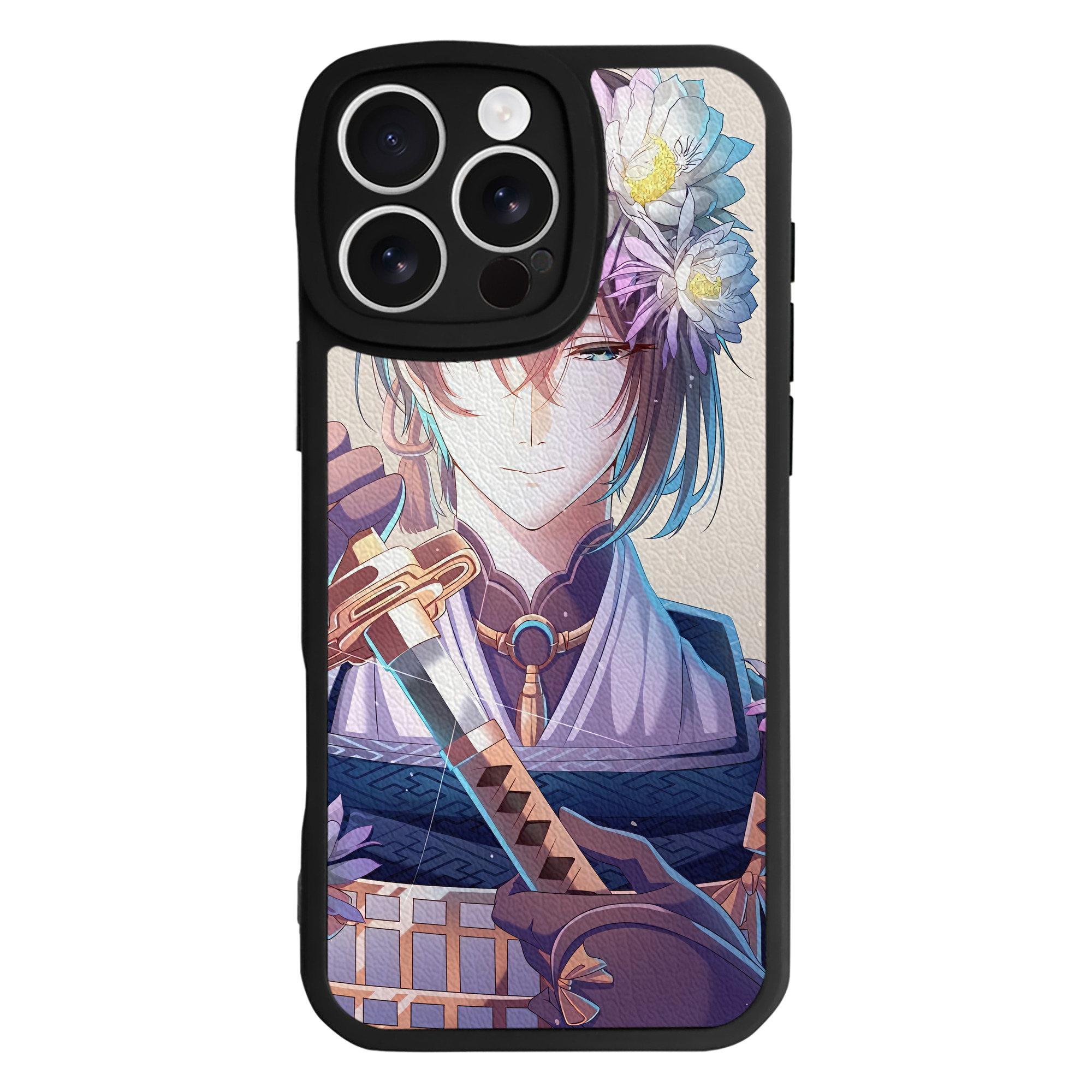 （画像用） 刀剣乱舞 Touken Ranbu 【iPhone 16シリーズ対応】シリコンスマホケース（レザー調） 材質：シリコン